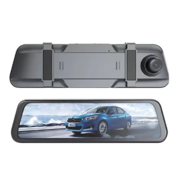 DVR911 Atpakaļskata Spogulis ar Videoreģistratoru un Displeju + Aizmugurējā Skata Kamera | Vehicle Сar Rearview...