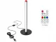 LED RGB grīdas lampa 50cm ar pulti, melna