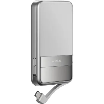 Magnētiskais ārējais akumulators EcoFlow RAPID 5000 mAh, 30W, sudraba