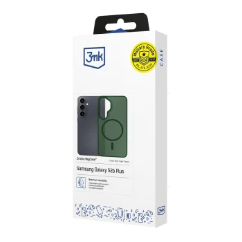 3mk Smoke MagCase vāciņš priekš Samsung Galaxy S26+, zaļš