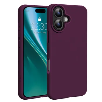 Silikona vāciņš Etteri Silicone Mag priekš iPhone 17 6.3", MagSafe, tumši bordo