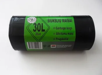 Atkritumu maisi 30 l, 20 gab. rullī, 490 x 550 mm, 30 µm