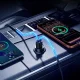 Orico MiniRing 30W USB-A un USB-C auto lādētājs - Melns