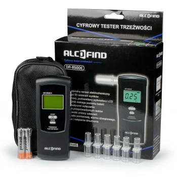 Alcofind DA-8500E elektroķīmiskais alkometrs + iemuti