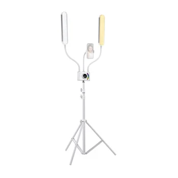 Neewer BH40C elastīgs divu roku LED RGB apgaismojuma komplekts ar statīvu
