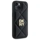 Telefona vāciņš DKNY Quilted Stack Logo priekš iPhone 14, melns
