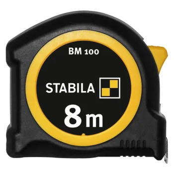 Mērlente Stabila BM 100, 8 m, melna / dzeltena