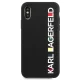 Karl Lagerfeld Glossy Bauhaus vāciņš Apple iPhone X / XS, Melns