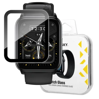 Hibrīda aizsargstikls Wozinsky Watch Glass viedpulkstenim Realme Watch 2 Pro, melns