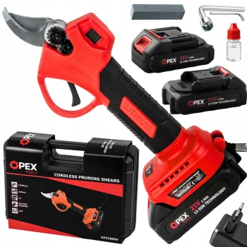 OPEX TOOLS OPX28004 Akumulatora zaru šķēres 21V, 25mm, 2x 1.5Ah akumulatori