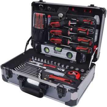 KS Tools 911.0665 3/8" universāls instrumentu komplekts, 165 gab. alumīnija koferī