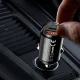 Dudao R3MAX 48W mini automašīnas lādētājs QC PD, melns