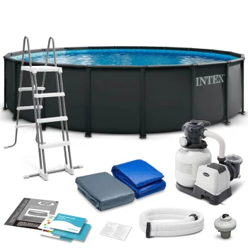 Karkasa baseins Intex 26334 Ultra XTR Frame 610 x 122 cm ar smilšu sūkni