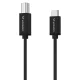 Wozinsky WKDDY2S USB-C uz USB-B kabelis 2m, melns