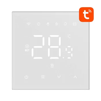Avatto WT410-BH-3A-W viedais termostats gāzes katlam, WiFi, balts