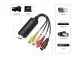 USB video uztvērējs VHS kasešu digitalizēšanai AV adapteris