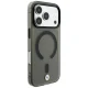 BMW MagSafe vāciņš iPhone 18 Pro / 17 Pro, Sign Frosted IML Metal Logo, pelēks