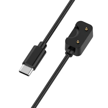 HLS-3 magnētiskais USB-C lādētājs priekš Samsung Galaxy Fit3 1m, melns