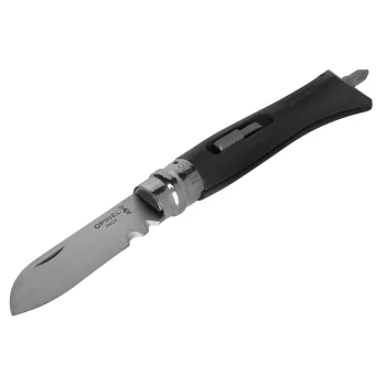 Opinel No. 09 saliekamais nazis ar uzgaļu komplektu, pelēks