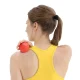 Masāžas bumba 4FIZJO Lacrosse Massage Ball, 6,25 cm, sarkana