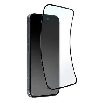 Puro Flexible Glass D3O hibrīda aizsargstikls priekš iPhone 16 Pro Max, melns