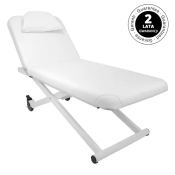 Azzurro 329E elektriskais masāžas galds, balts