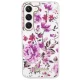 Guess Flower Collection cietais apvalks Samsung Galaxy S23+ S916 Balts