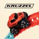 Kruzzel elastīga sacīkšu trase ar LED automašīnu, 193 detaļas, 4.8m