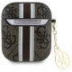 Aizsargājošs maciņš Guess GUA2P4RPSW AirPods 1/2, 4G Printed Stripes Charm, brūns