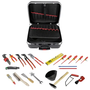 KNIPEX BIG Basic Move santehnikas instrumentu koferis ar riteņiem, 32 gab.