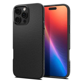 Spigen Liquid Air vāciņš Apple iPhone 16 Pro, Melns