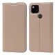 Google Pixel 5a 5G Magnetic PU Leather Phone Stand Card Slot Case Book Cover, Rose Gold | Telefona Vāciņš Maciņš...