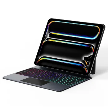 Tastatūras vāciņš Dux Ducis MK series planšetei iPad Pro 13" (2024), melns