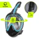 4Fizjo pilnas sejas snorkelēšanas maska TSUNAMI L/XL, melna