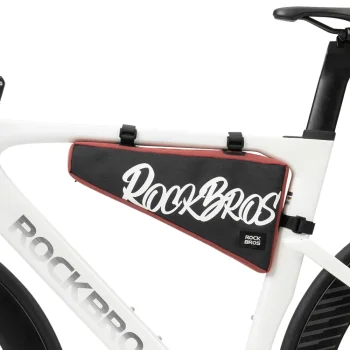 Rockbros G008 velosipēda rāmja trijstūra soma XL 1.9L, melna/sarkana