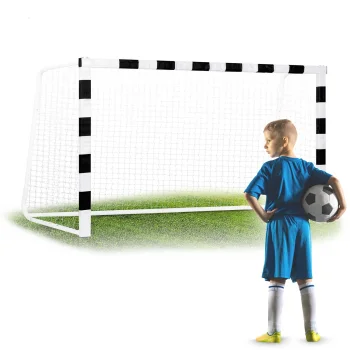 Neo-Sport futbola vārti 300 x 160 x 90 cm, melni/balti