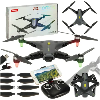 RC drons Syma Z3PRO 2.4GHz Wi-Fi ar kameru, melns