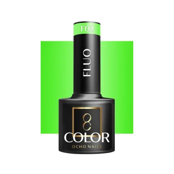 Ocho Nails Fluo F02 neona gēla laka, 5 g