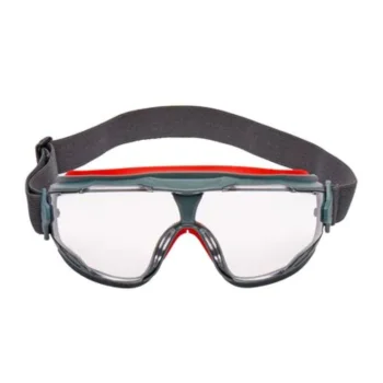 3M GoggleGear 500 GG501 aizsargbrilles ar Scotchgard pārklājumu, pelēkas/sarkanas