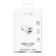 Auto lādētājs Puro Pro Lite 1x USB-A + 1x USB-C Power Delivery 20W, balts