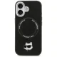 Karl Lagerfeld Choupette Pin MagSafe vāciņš iPhone 17, melns
