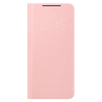 Original Samsung Galaxy S21+ Plus (SM-G996B) LED View Wallet Bookcase Cover Case, Pink (EF-NG996PP) | Oriģināls...