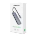 Ugreen USB-C centrmezgls (HUB) - 4x USB 3.2 Gen 1 ar USB-C barošanas portu, pelēks