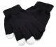Cimdi Skārienjūtīgam Ekrānam, Melni | Capacitive Touch Screen Gloves for Smartphones Tablets