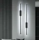Lineāra LED sienas lampa 60cm 11W 6000K melna