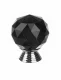 Mēbeļu Rokturis Furnitūra Kristāla Bumba, Melns | Furniture Handle Knob Crystal Ball