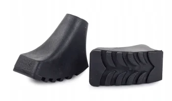 Skandināvu Staigāšanas Nūju Gumijas Uzgaļi, 2 gab., Melns | Nordic Walking Pole Stick Protectors Rubber Caps Pads,...