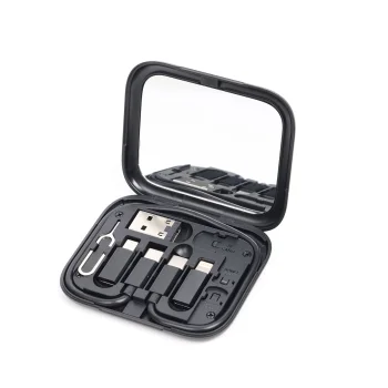 Setty 11-in-1 ceļojumu adapteru komplekts AD-S11-01 Melns