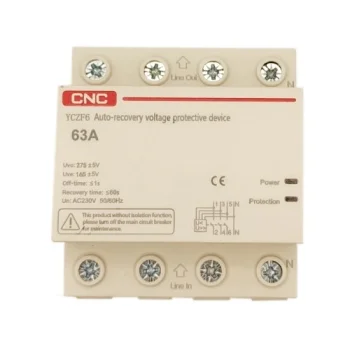 Pārsprieguma un pazemināta sprieguma aizsargrelejs 3P+N, 63A, 230V