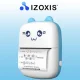 Izoxis portatīvais mini termoprinteris ar 11 ruļļiem, zils/balts